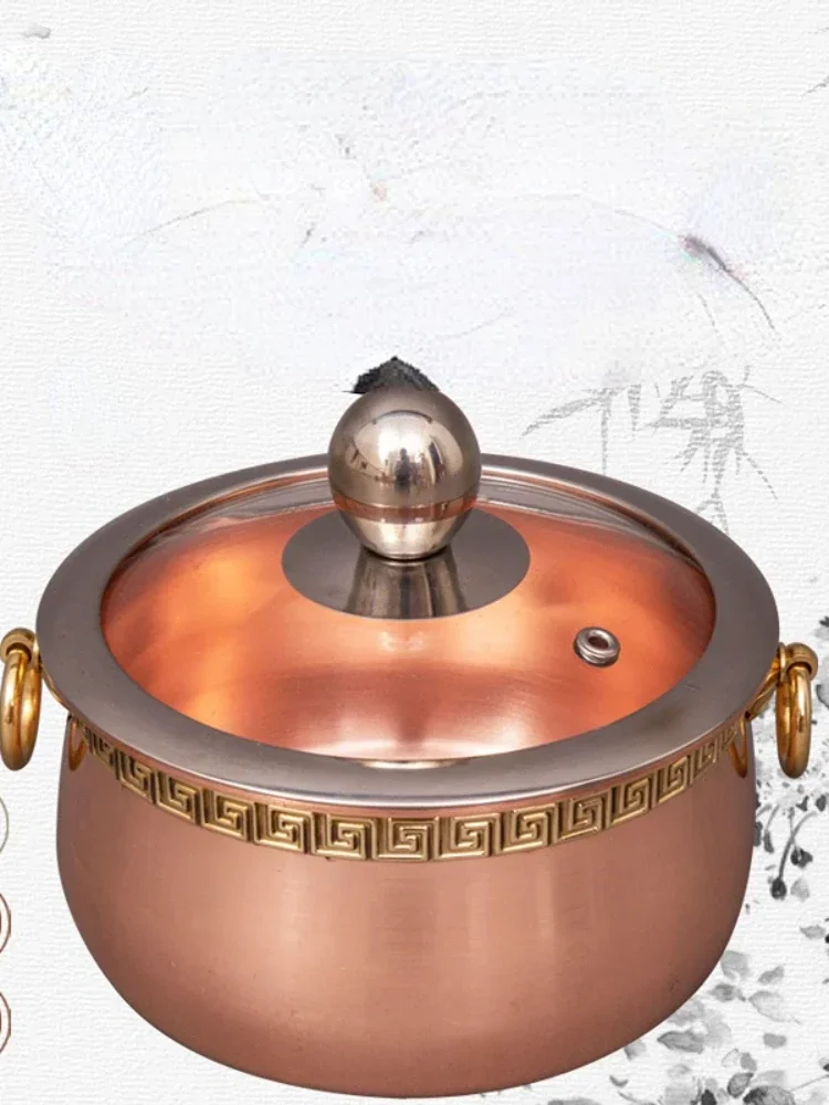 Pure copper thickened restaura - Soup Kettle Warmer avaliação e preço