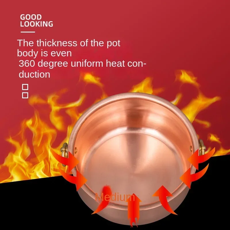 Pure copper thickened restaura - Soup Kettle Warmer avaliação e preço