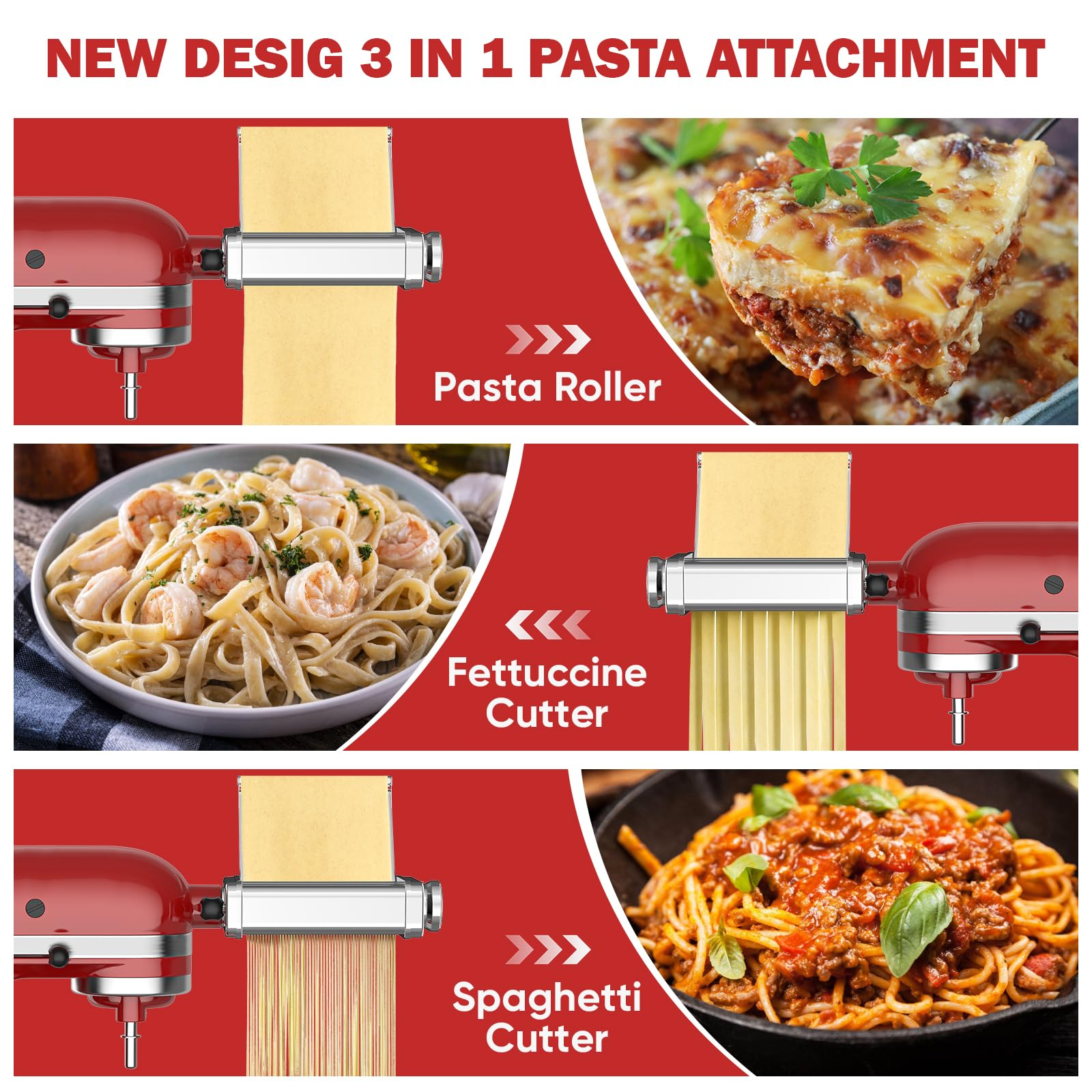 Gvode 3 in 1 Pasta Attachment  - Commercial Kitchen Products avaliação e preço