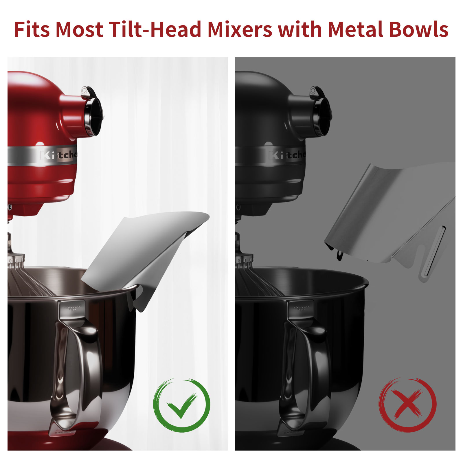 1pc Stainless Steel Tipping Gu - Commercial Kitchen Aid Mixer avaliação e preço