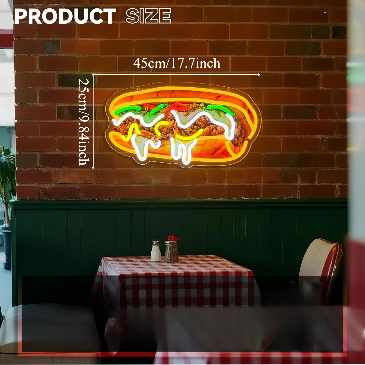 Philly Cheesesteak Neon Sign U - Commercial Kitchen Vendor avaliação e preço