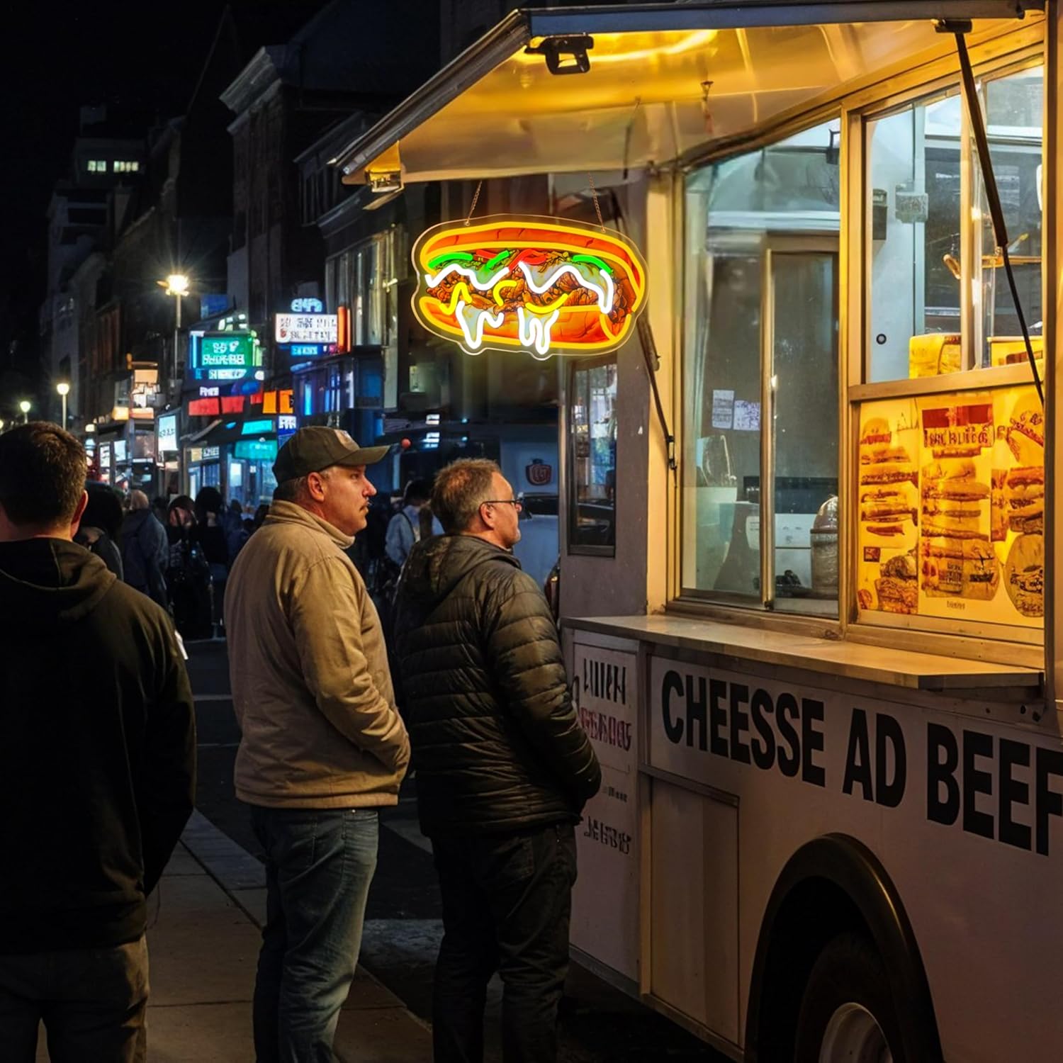 Philly Cheesesteak Neon Sign U - Commercial Kitchen Vendor avaliação e preço