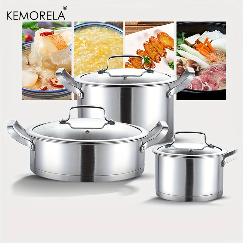 16/20/24cmStainless Steel Pot  - Soup Kettle Warmer avaliação e preço