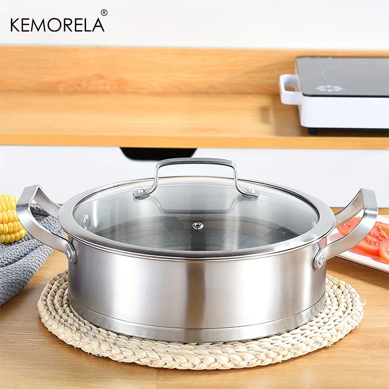 16/20/24cmStainless Steel Pot  - Soup Kettle Warmer avaliação e preço