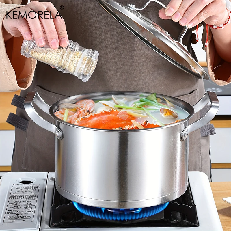 16/20/24cmStainless Steel Pot  - Soup Kettle Warmer avaliação e preço