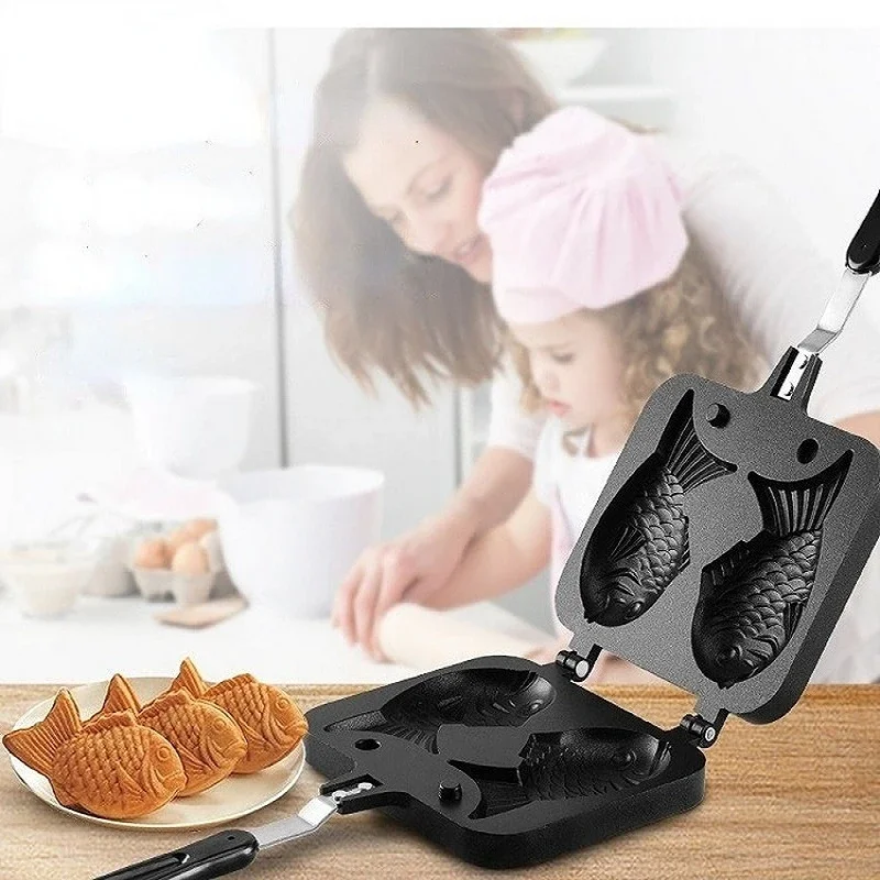 Kitchen Japanese Taiyaki Doubl - Crepe Maker Griddle avaliação e preço