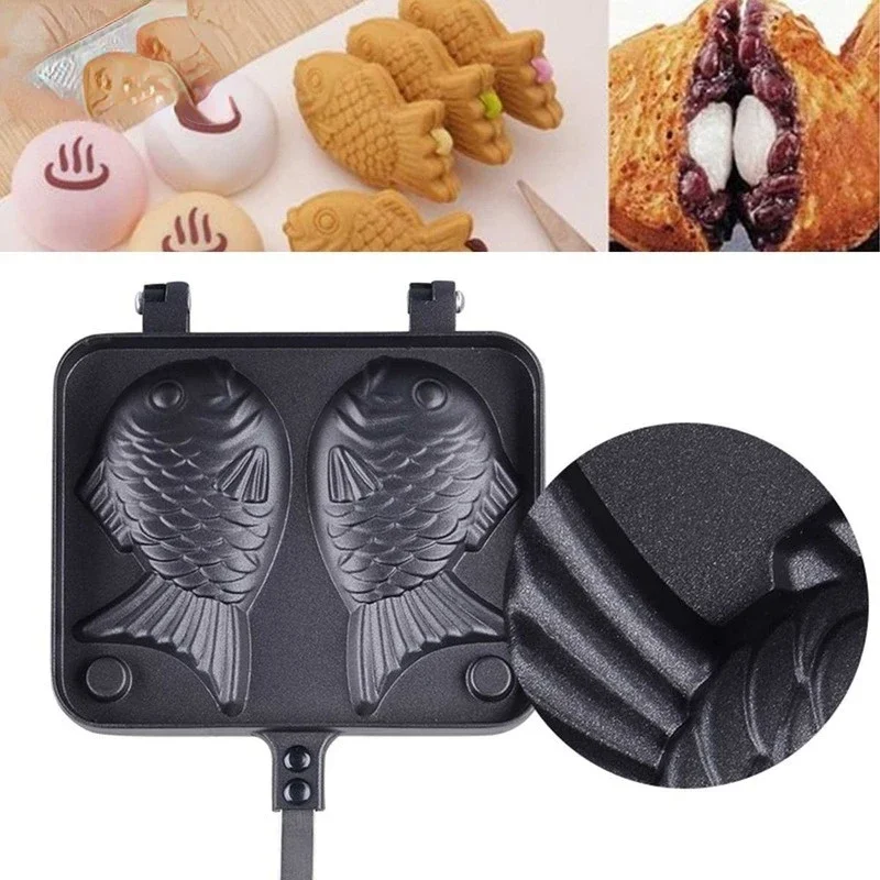 Kitchen Japanese Taiyaki Doubl - Crepe Maker Griddle avaliação e preço