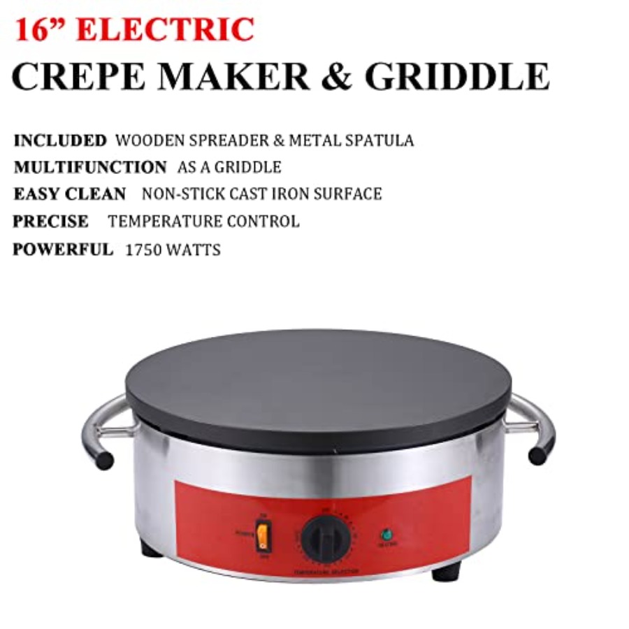 Commercial 16 Inch Crepe Maker - Crepe Maker Griddle avaliação e preço