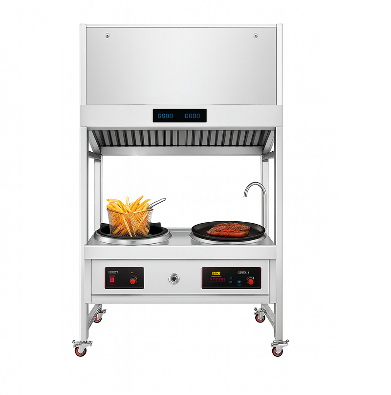Stainless Steel Smart Range Ho - Commercial Kitchen Range Hood avaliação e preço