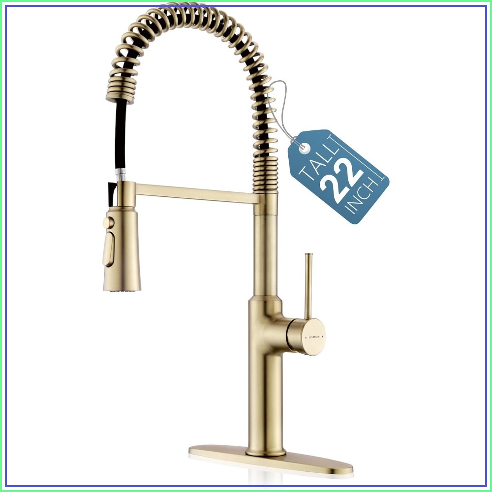 22'' Tall Brushed Gold Kitchen - Commercial Kitchen Products avaliação e preço
