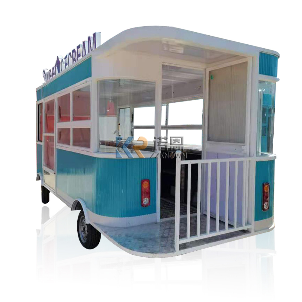 In Stock 5M Mobile Food Truck  - Commercial Kitchen Trailer avaliação e preço