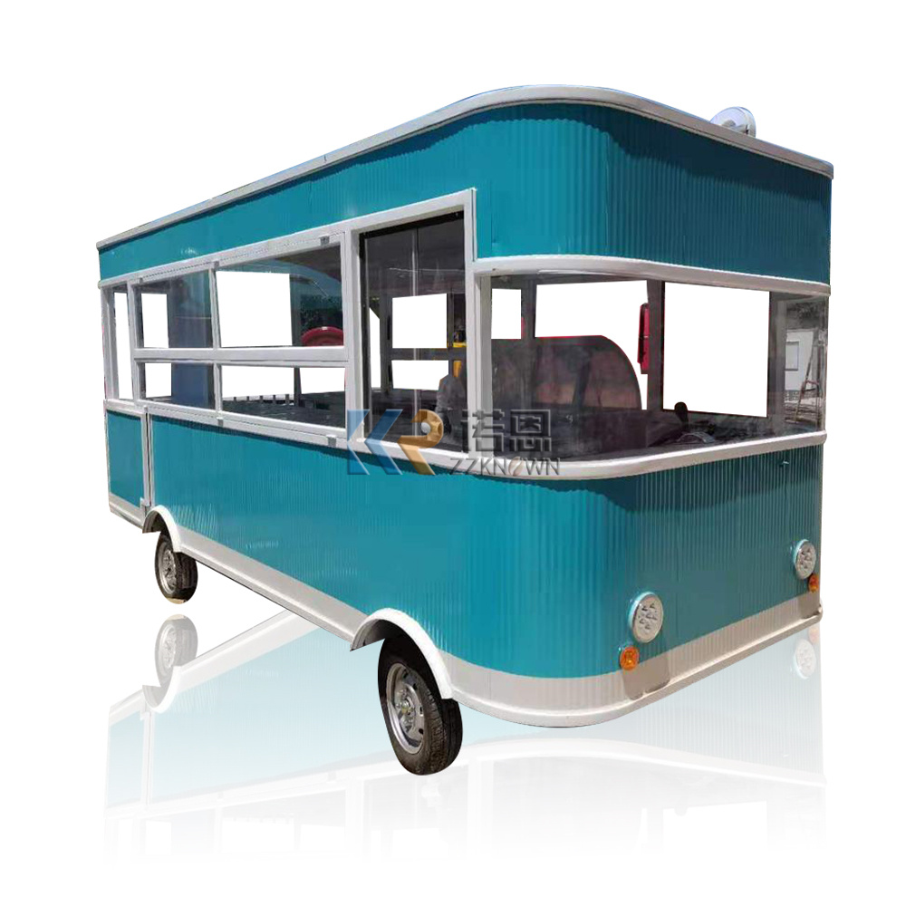 In Stock 5M Mobile Food Truck  - Commercial Kitchen Trailer avaliação e preço