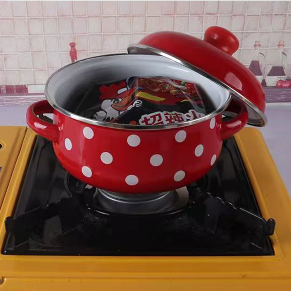 Porcelain enameled soup pot wi - Soup Kettle Warmer avaliação e preço
