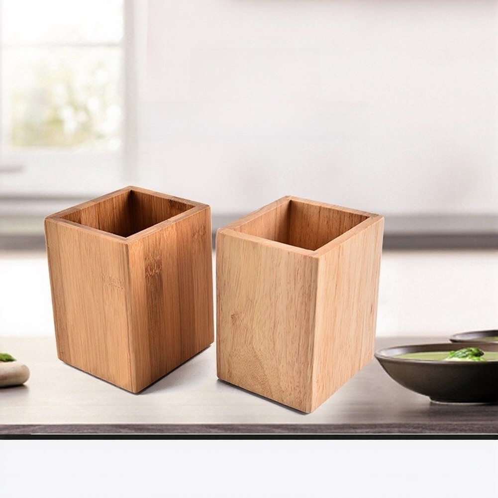 Solid Wood Utensil Holder for  - Commercial Kitchen Layout avaliação e preço