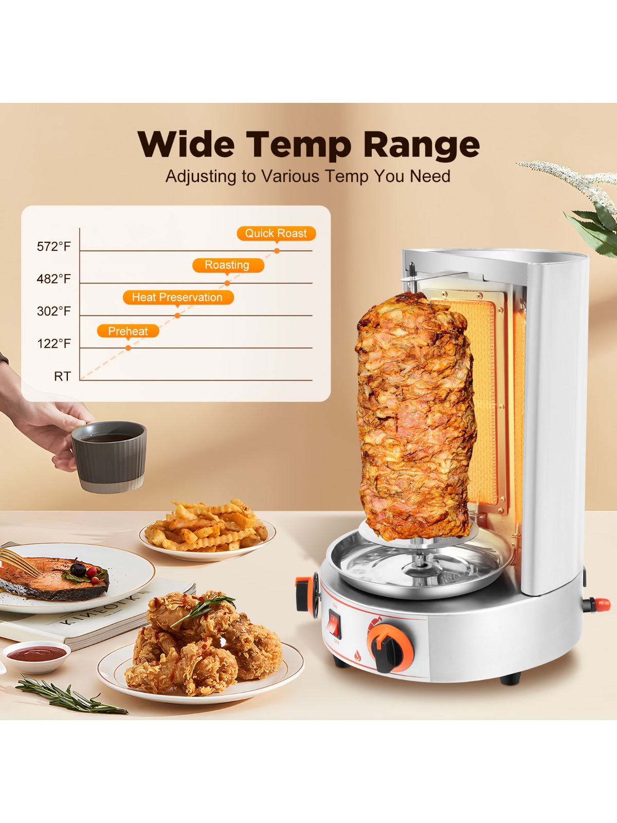 Electric Vertical Broiler 360° - Commercial Kitchen Broiler avaliação e preço