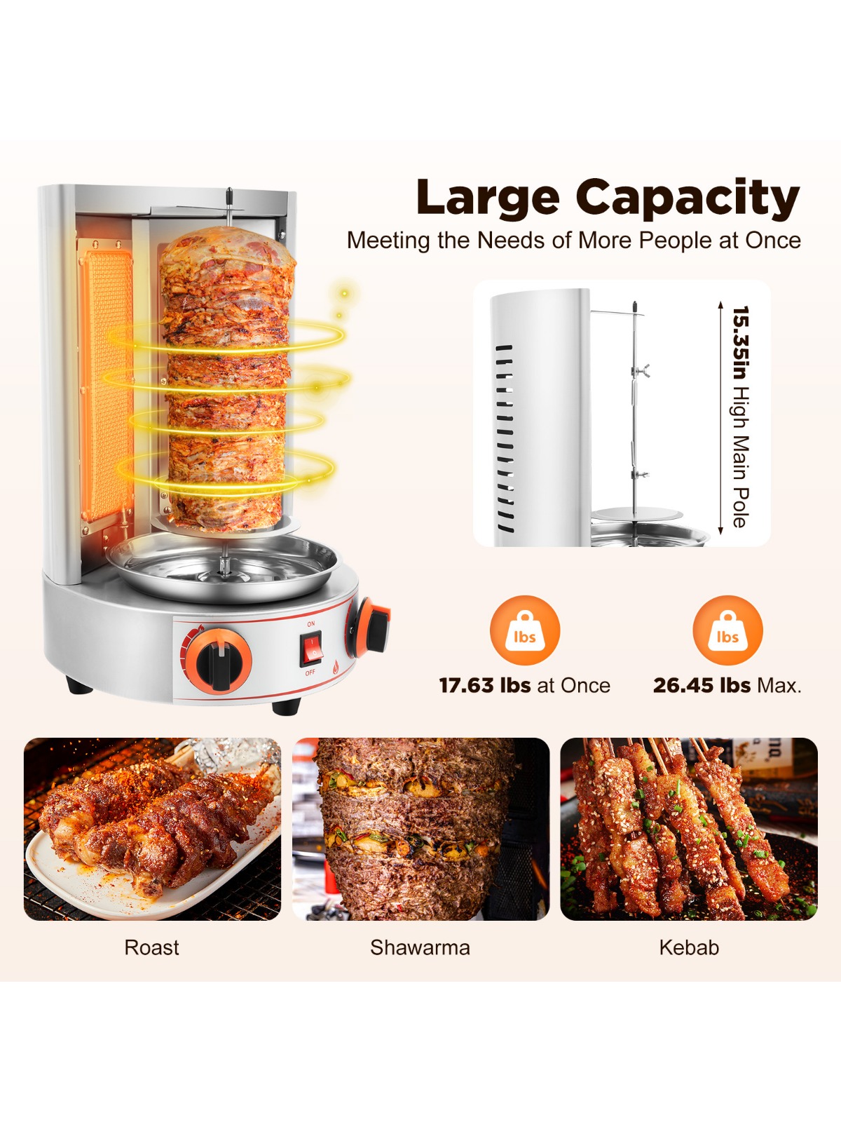 Electric Vertical Broiler 360° - Commercial Kitchen Broiler avaliação e preço