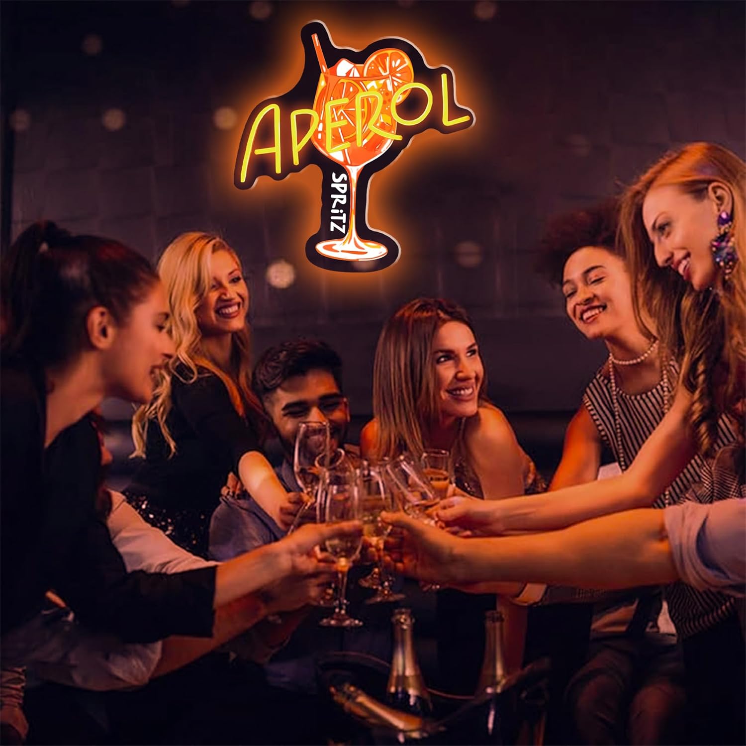 Aperol Spritz Neon Sign LED Co - Commercial Kitchen Light avaliação e preço